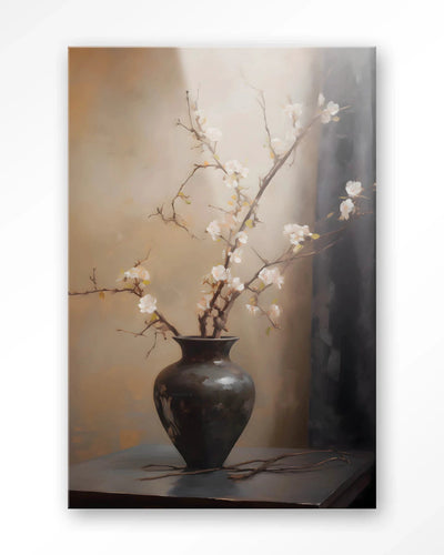Light Blossom Vase - Moderne Wanddecoratie | Artprint, Glass Art & Wandkleed by Urban Cotton
