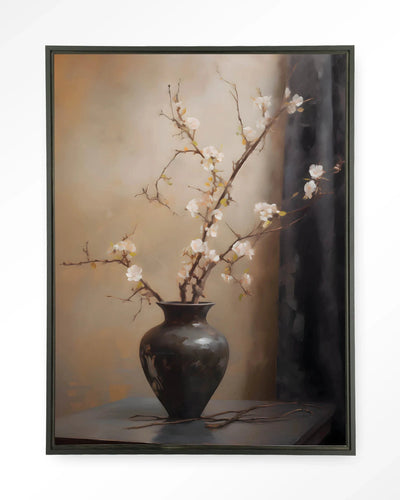Light Blossom Vase - Moderne Wanddecoratie | Artprint, Glass Art & Wandkleed by Urban Cotton
