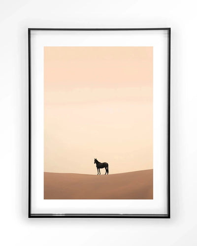 Desert Horse - Moderne Wanddecoratie | Artprint, Glass Art & Wandkleed by Urban Cotton