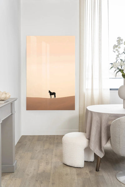 Desert Horse - Moderne Wanddecoratie | Artprint, Glass Art & Wandkleed by Urban Cotton
