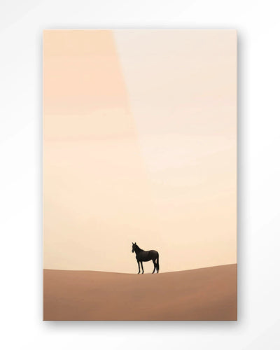 Desert Horse - Moderne Wanddecoratie | Artprint, Glass Art & Wandkleed by Urban Cotton