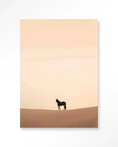 Desert Horse - Moderne Wanddecoratie | Artprint, Glass Art & Wandkleed by Urban Cotton