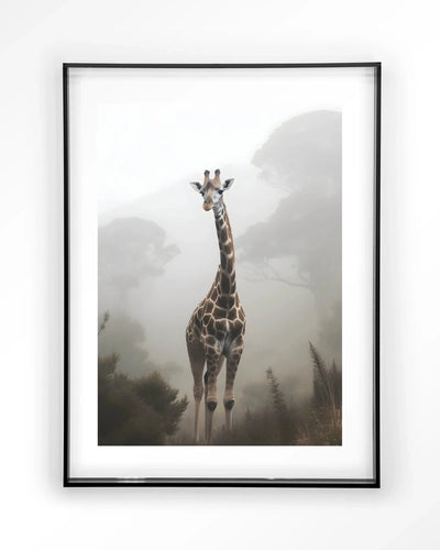 Giraffe Mist - Moderne Wanddecoratie | Artprint, Glass Art & Wandkleed by Urban Cotton