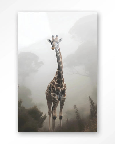 Giraffe Mist - Moderne Wanddecoratie | Artprint, Glass Art & Wandkleed by Urban Cotton