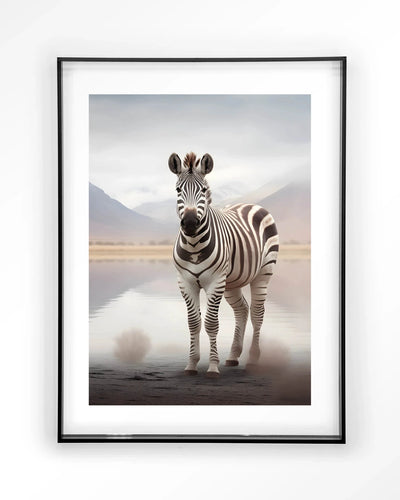 Zebra Mist - Moderne Wanddecoratie | Artprint, Glass Art & Wandkleed by Urban Cotton
