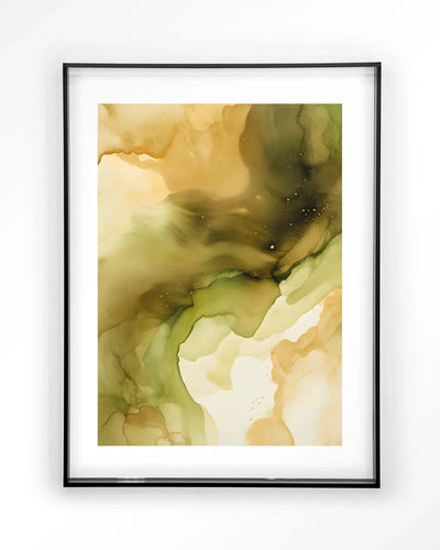 Green Flow - Moderne Wanddecoratie | Artprint, Glass Art & Wandkleed by Urban Cotton