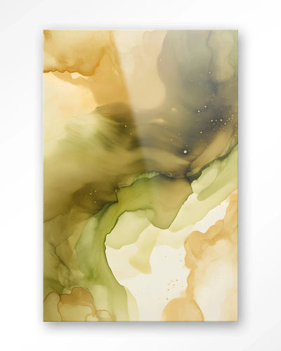 Green Flow - Moderne Wanddecoratie | Artprint, Glass Art & Wandkleed by Urban Cotton