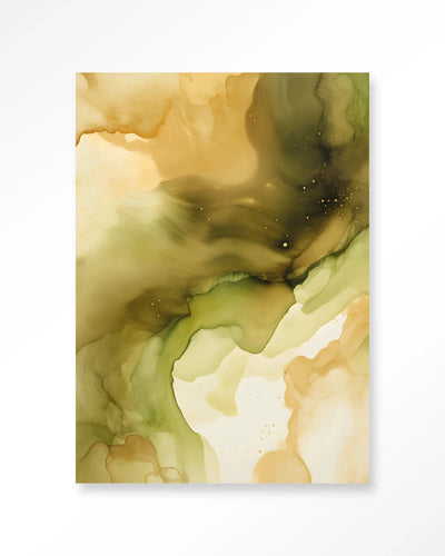 Green Flow - Moderne Wanddecoratie | Artprint, Glass Art & Wandkleed by Urban Cotton