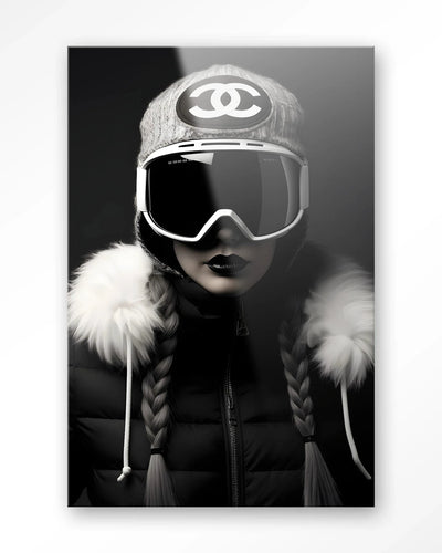 Luxury Snow Girl - Moderne Wanddecoratie | Artprint, Glass Art & Wandkleed by Urban Cotton