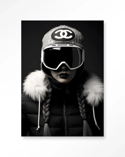 Luxury Snow Girl - Moderne Wanddecoratie | Artprint, Glass Art & Wandkleed by Urban Cotton