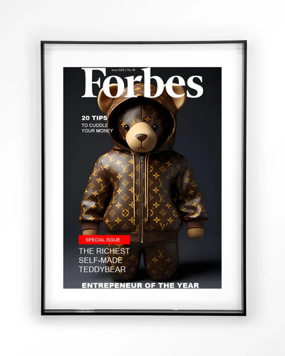Selfmade Teddybear - Moderne Wanddecoratie | Artprint, Glass Art & Wandkleed by Urban Cotton