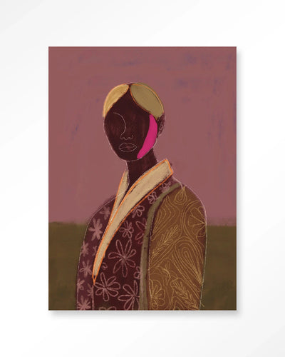 Silhouette Lady 10 - Moderne Wanddecoratie | Artprint, Glass Art & Wandkleed by Urban Cotton