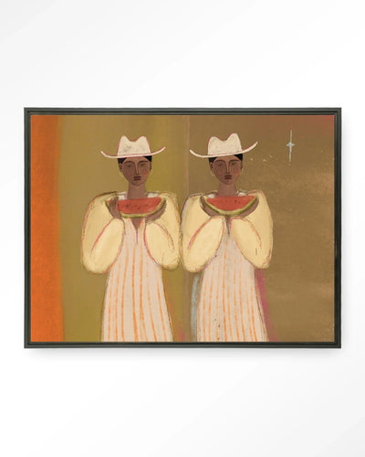 Watermelon Girl - Moderne Wanddecoratie | Artprint, Glass Art & Wandkleed by Urban Cotton