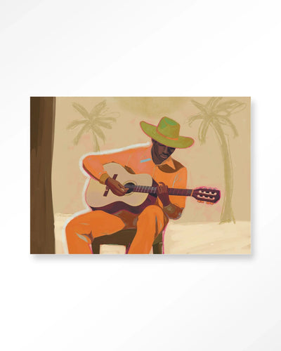 Musician 2 - Moderne Wanddecoratie | Artprint, Glass Art & Wandkleed by Urban Cotton