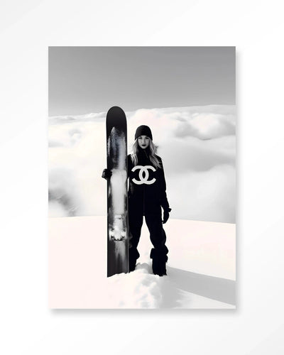 Snow Girl - Moderne Wanddecoratie | Artprint, Glass Art & Wandkleed by Urban Cotton