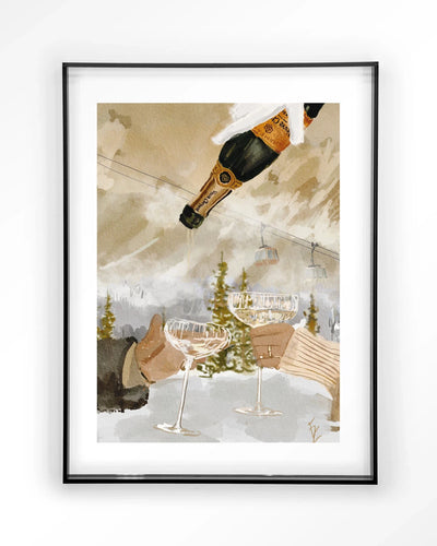 Winter Champagne - Moderne Wanddecoratie | Artprint, Glass Art & Wandkleed by Urban Cotton