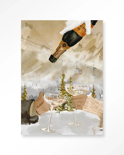 Winter Champagne - Moderne Wanddecoratie | Artprint, Glass Art & Wandkleed by Urban Cotton