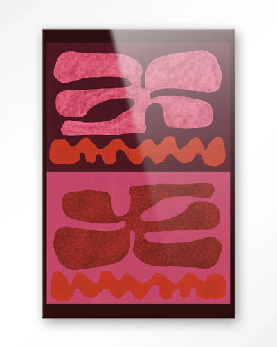 Groovy Pink - Moderne Wanddecoratie | Artprint, Glass Art & Wandkleed by Urban Cotton