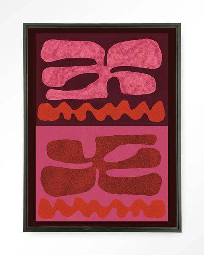Groovy Pink - Moderne Wanddecoratie | Artprint, Glass Art & Wandkleed by Urban Cotton