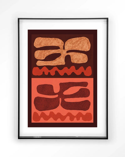 Groovy Neutral - Moderne Wanddecoratie | Artprint, Glass Art & Wandkleed by Urban Cotton