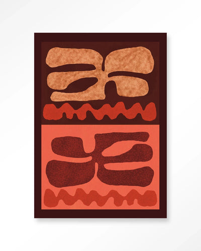 Groovy Neutral - Moderne Wanddecoratie | Artprint, Glass Art & Wandkleed by Urban Cotton
