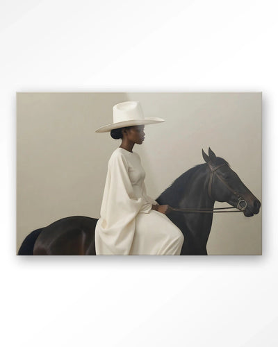Beige Rider - Moderne Wanddecoratie | Artprint, Glass Art & Wandkleed by Urban Cotton
