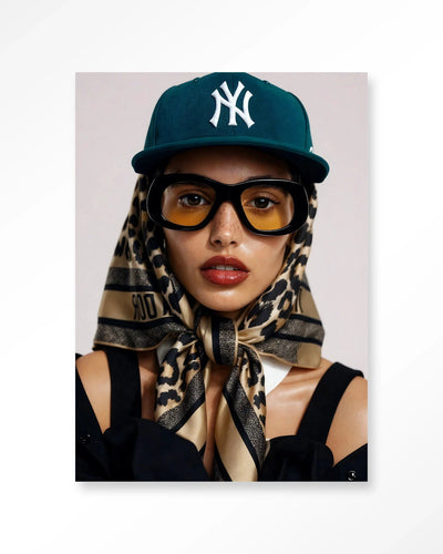 Cool Girl - Moderne Wanddecoratie | Artprint, Glass Art & Wandkleed by Urban Cotton