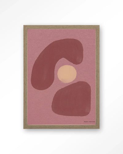Elementa Morado 1 - Moderne Wanddecoratie | Artprint, Glass Art, Wandkleed by Urban Cotton