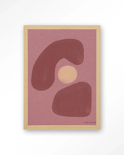 Elementa Morado 1 - Moderne Wanddecoratie | Artprint, Glass Art, Wandkleed by Urban Cotton