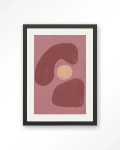 Elementa Morado 1 - Moderne Wanddecoratie | Artprint, Glass Art, Wandkleed by Urban Cotton