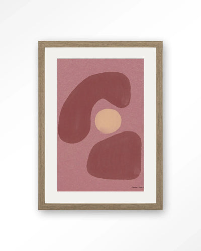 Elementa Morado 1 - Moderne Wanddecoratie | Artprint, Glass Art, Wandkleed by Urban Cotton