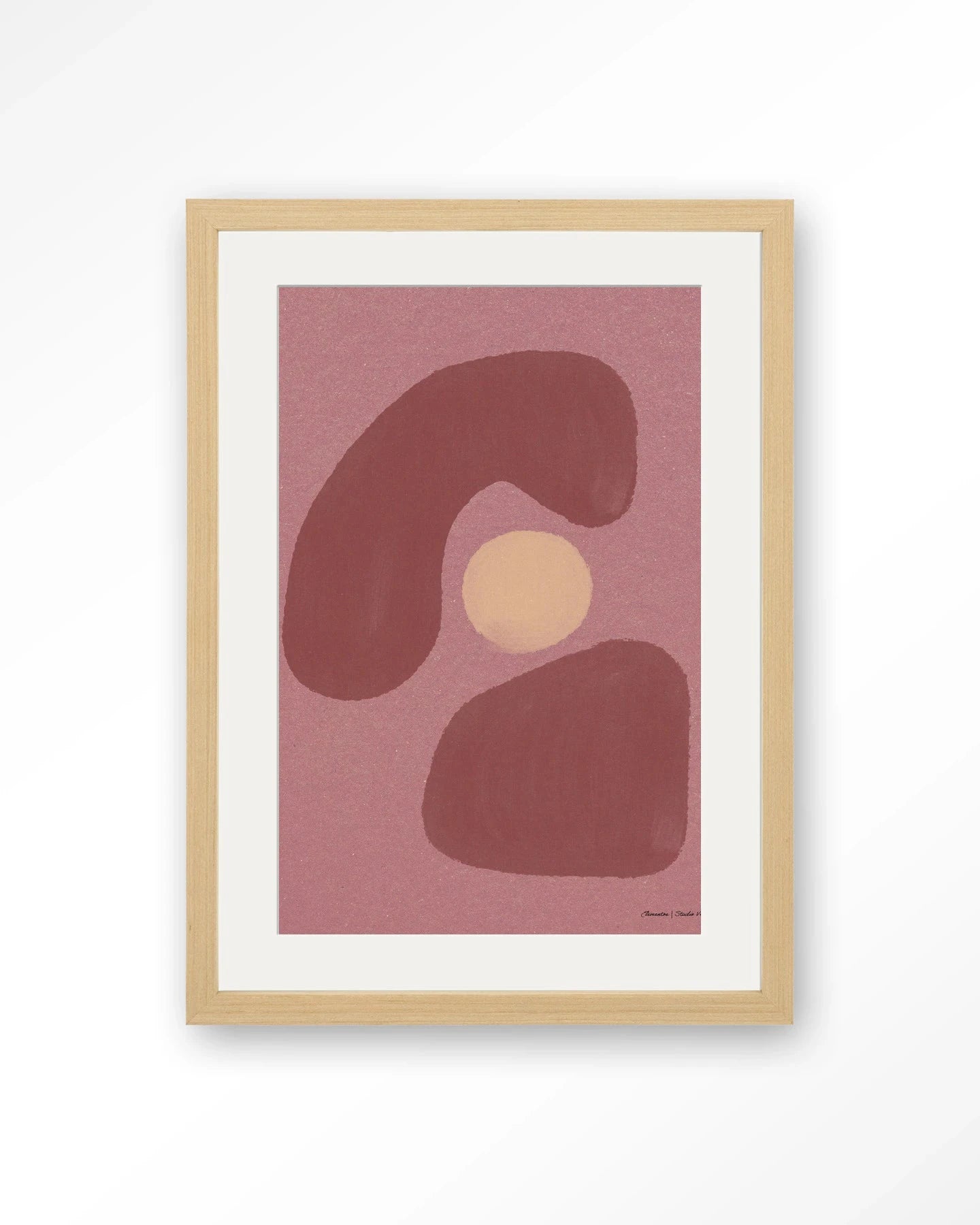 Elementa Morado 1 - Moderne Wanddecoratie | Artprint, Glass Art, Wandkleed by Urban Cotton