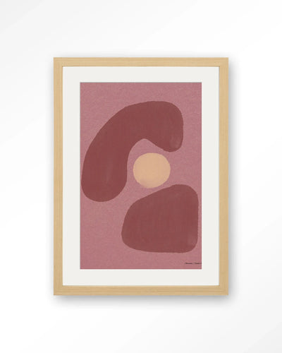 Elementa Morado 1 - Moderne Wanddecoratie | Artprint, Glass Art, Wandkleed by Urban Cotton