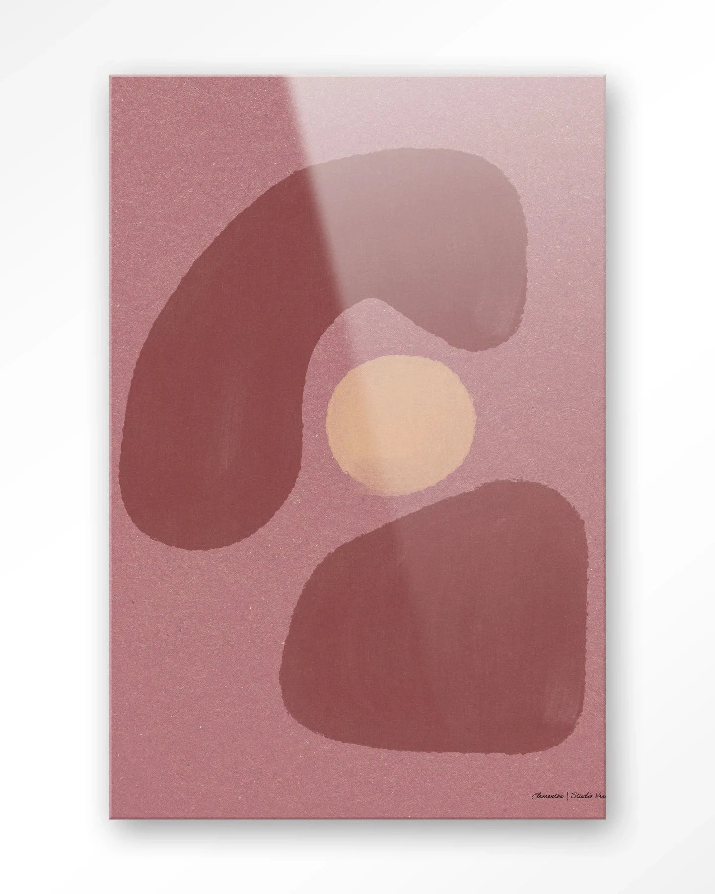 Elementa Morado 1 - Moderne Wanddecoratie | Artprint, Glass Art, Wandkleed by Urban Cotton