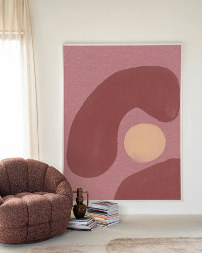 Elementa Morado 1 - Moderne Wanddecoratie | Artprint, Glass Art, Wandkleed by Urban Cotton