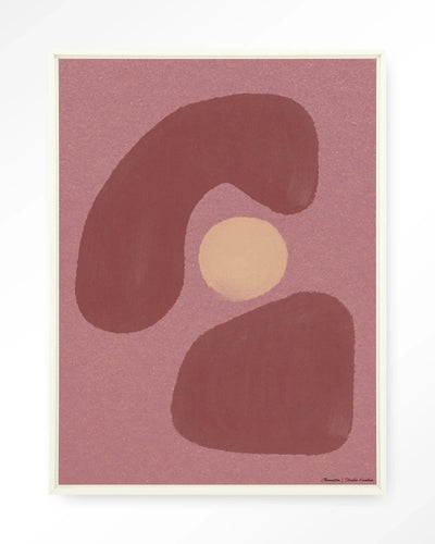 Elementa Morado 1 - Moderne Wanddecoratie | Artprint, Glass Art, Wandkleed by Urban Cotton