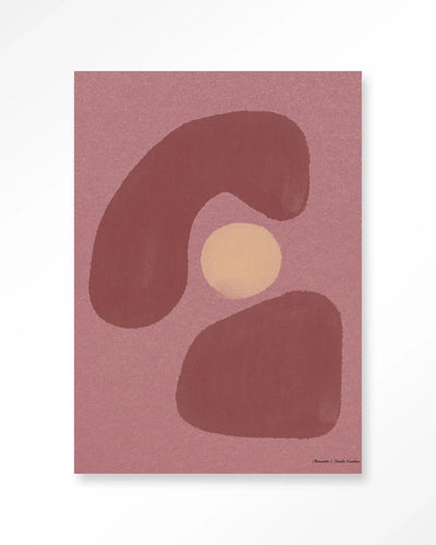 Elementa Morado 1 - Moderne Wanddecoratie | Artprint, Glass Art, Wandkleed by Urban Cotton