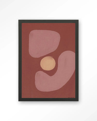 Elementa Morado 2 - Moderne Wanddecoratie | Artprint, Glass Art, Wandkleed by Urban Cotton