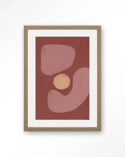 Elementa Morado 2 - Moderne Wanddecoratie | Artprint, Glass Art, Wandkleed by Urban Cotton