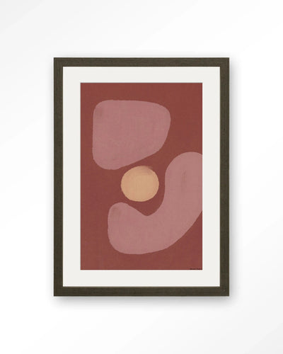 Elementa Morado 2 - Moderne Wanddecoratie | Artprint, Glass Art, Wandkleed by Urban Cotton