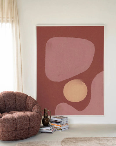 Elementa Morado 2 - Moderne Wanddecoratie | Artprint, Glass Art, Wandkleed by Urban Cotton