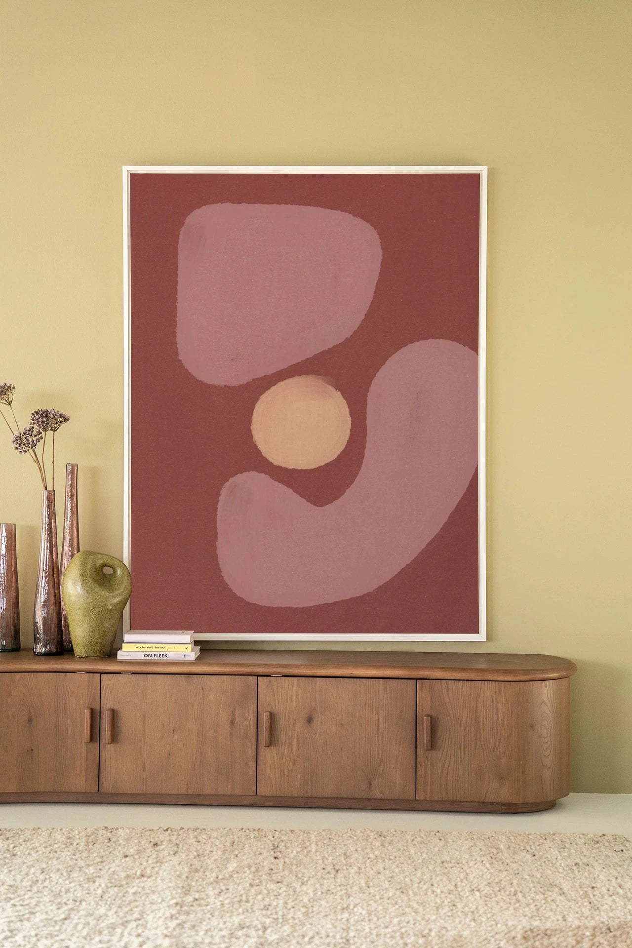 Elementa Morado 2 - Moderne Wanddecoratie | Artprint, Glass Art, Wandkleed by Urban Cotton