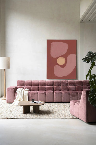 Elementa Morado 2 - Moderne Wanddecoratie | Artprint, Glass Art, Wandkleed by Urban Cotton