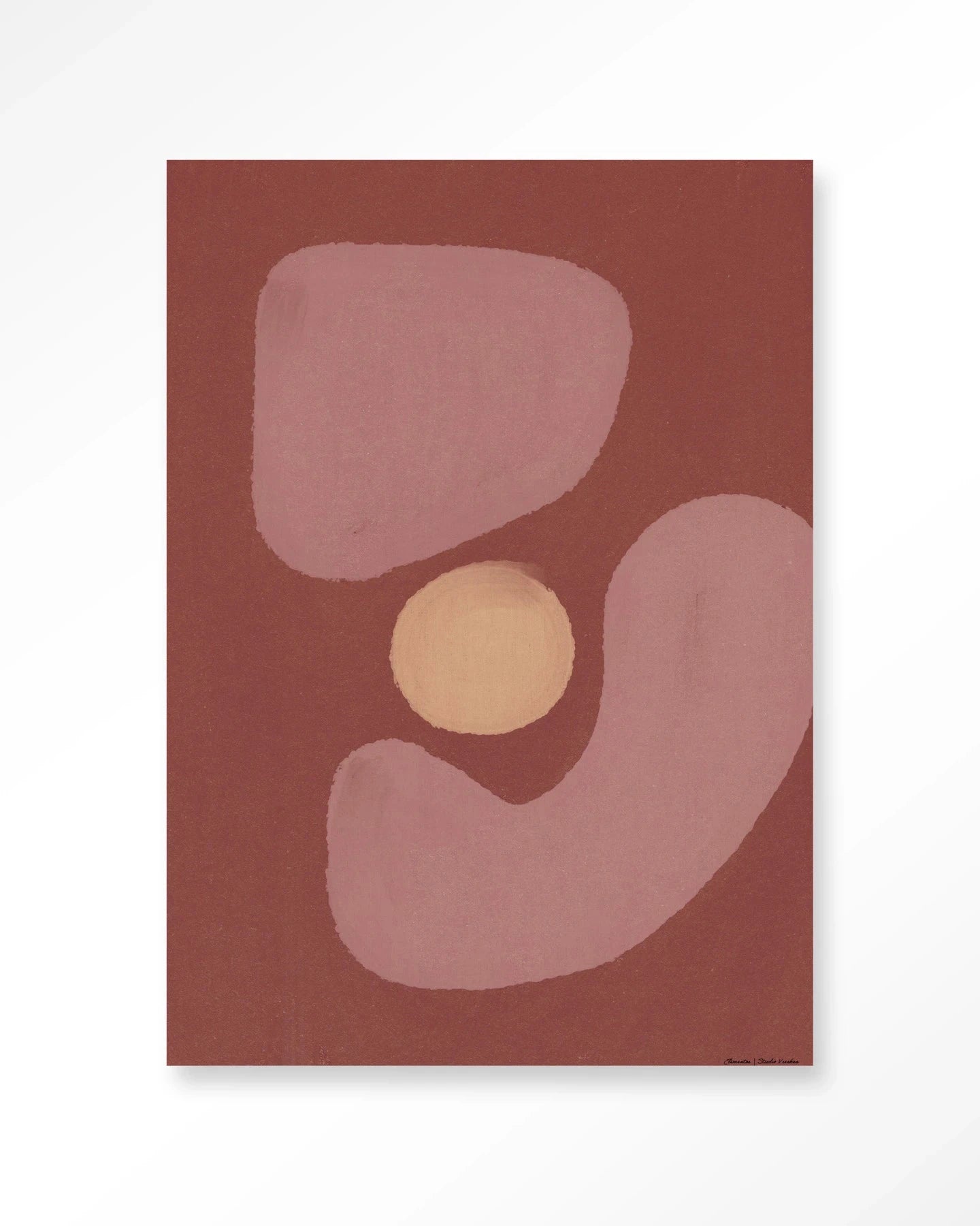 Elementa Morado 2 - Moderne Wanddecoratie | Artprint, Glass Art, Wandkleed by Urban Cotton