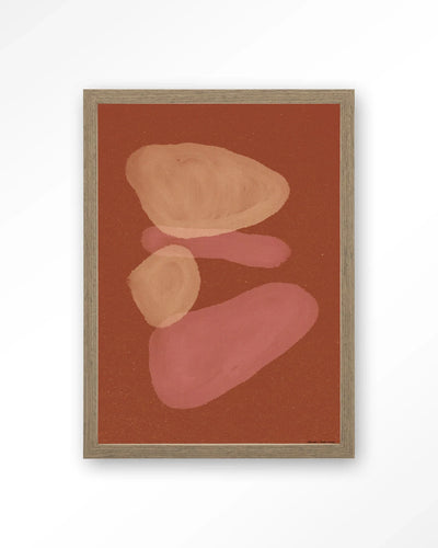 Elementa Rossa 1 - Moderne Wanddecoratie | Artprint, Glass Art, Wandkleed by Urban Cotton