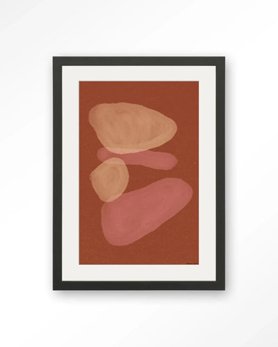 Elementa Rossa 1 - Moderne Wanddecoratie | Artprint, Glass Art, Wandkleed by Urban Cotton