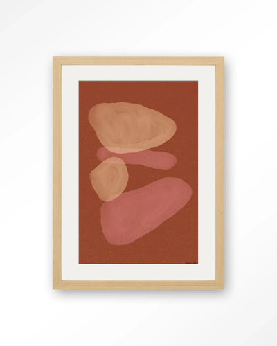 Elementa Rossa 1 - Moderne Wanddecoratie | Artprint, Glass Art, Wandkleed by Urban Cotton
