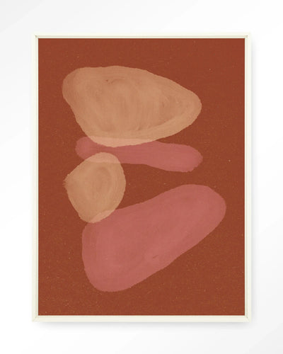 Elementa Rossa 1 - Moderne Wanddecoratie | Artprint, Glass Art, Wandkleed by Urban Cotton