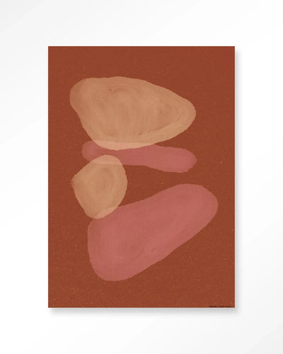 Elementa Rossa 1 - Moderne Wanddecoratie | Artprint, Glass Art, Wandkleed by Urban Cotton
