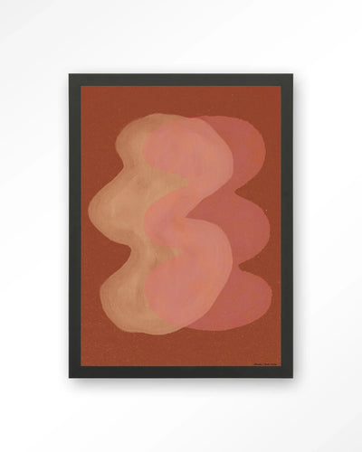 Elementa Rossa 2 - Moderne Wanddecoratie | Artprint, Glass Art, Wandkleed by Urban Cotton